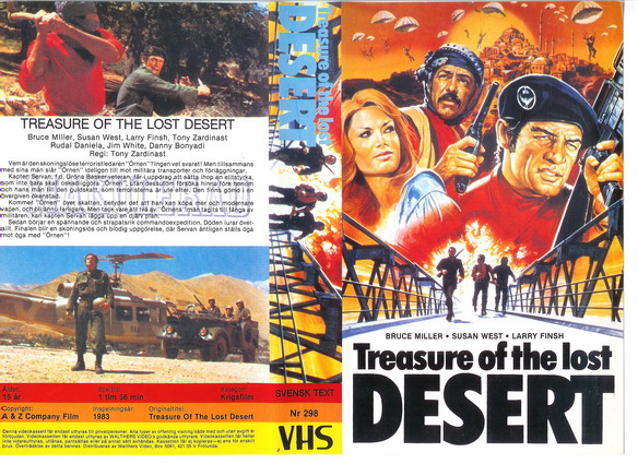 TREASURE OF THE LOST DESERT (vhs omslag)